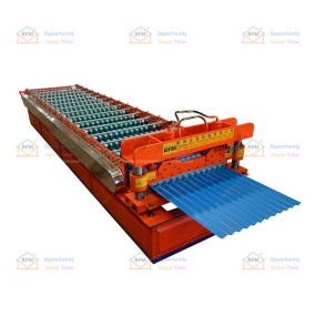 Metal roofing sheet roll forming machine
