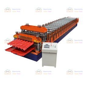 High quality building roof double layer roll forming machine