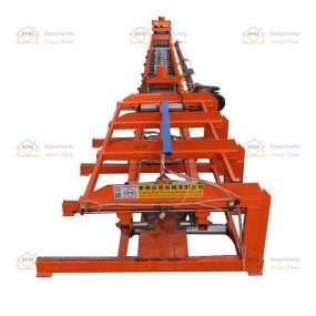 Highway guardrail plate forming machine