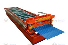 Metal roofing sheet roll forming machine