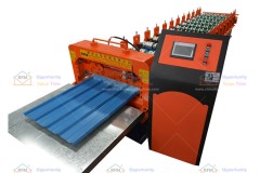 Roofing plate roll forming machine
