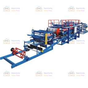 The sandwich panel forming machine