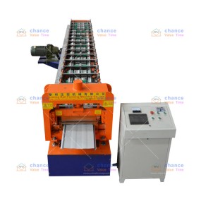 Exterior wall panel roll forming machine