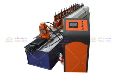 L-shaped angle steel forming machine