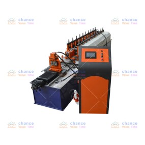 L-shaped angle steel forming machine