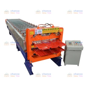 Widening double layer tile press
